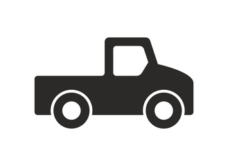 Car icon, Monochrome style. isolated on white background
