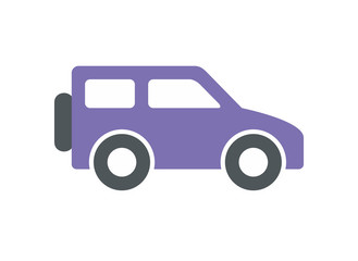 Car icon, Monochrome style. isolated on white background