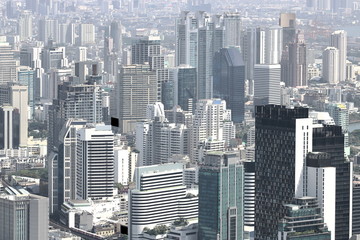 Beautiful modern buildings of Bangkok cityscape
