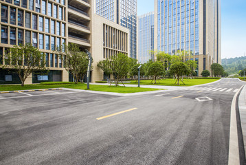 Highways and modern urban buildings in Chongqing, China