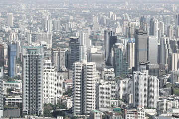 Fototapeta na wymiar Cityscape of Bangkok modern city buildings