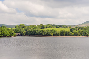 Beautiful summer afternoon at Rivington reservoir, Rivington, Chorley, Lancashire, UK
