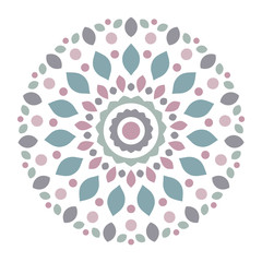 Mandala Logo. Geometric Decoration Ornament.