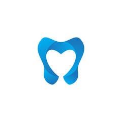 Dental care logo design template