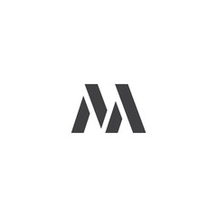 Initial letter M logo design