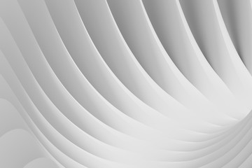 Obraz premium Streszczenie tło z serpentyn płynących fal. 3d ilustracja