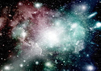 galaxy in a free space