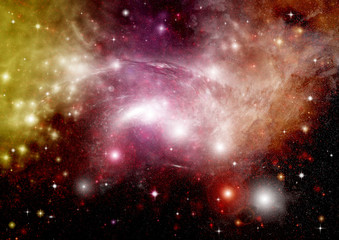 galaxy in a free space