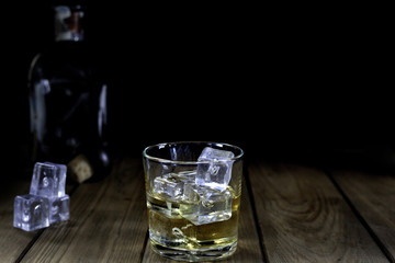 whiskey on the rocks  I