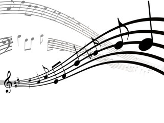 Dynamic musical notes