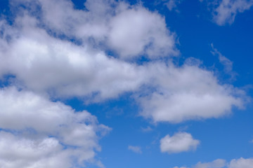 Blue sky background with clouds