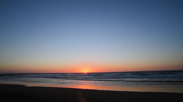 beautiful sunrise of imsouane morocco