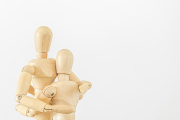 デッサン人形　抱く