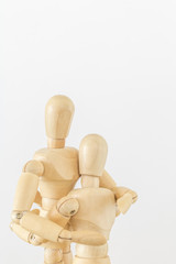 デッサン人形　抱く