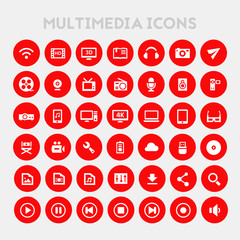 Big Multimedia icon set