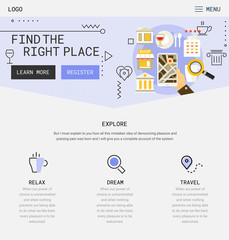 Obraz premium Flat design responsive UI mobile app with 3d mockups