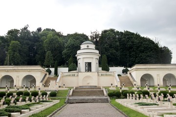 Cemetery of the Defenders of Lviv (Cemetery of Eaglets) - part of the Lychakiv Cemetery in Lviv, Ukraine 