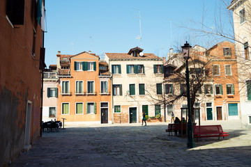 Fototapeta na wymiar Venice. Classic italian architecture
