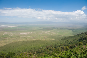 Naklejka na ściany i meble Scenery view of Ngorongoro crater