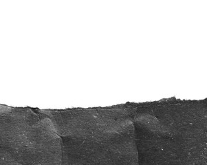 black torn paper texture background, copy space.