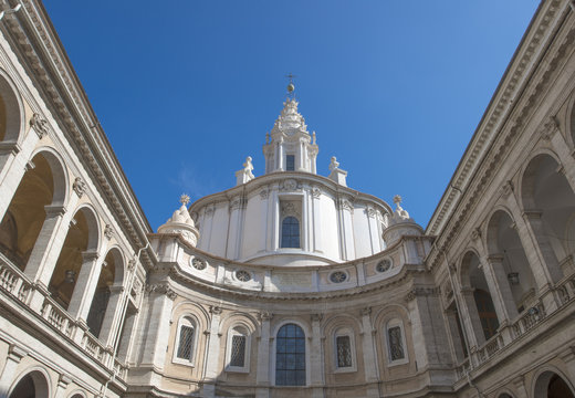 Rome, Italy - The church of Sant'Ivo alla Sapienza