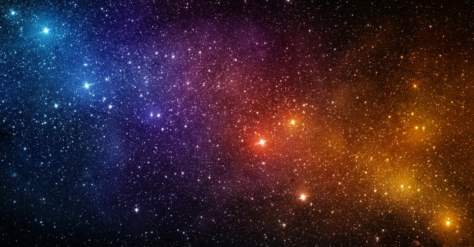 Fototapeta Universe filled with stars, nebula and galaxy. Elements of this image furnished by NASA.