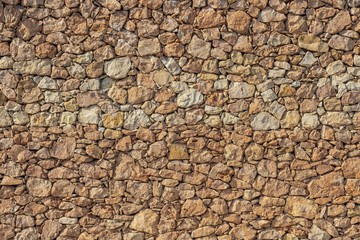 Background of stone wall texture.