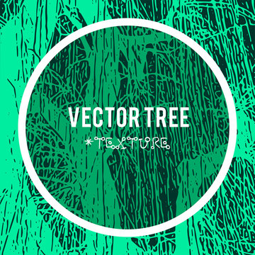 The vector silhouette of a tree for the background with natural foliage textures and eco grunge items for the creation of design banners, music cover, wallpapers,  flyers, websites.
