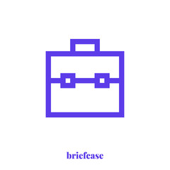 Briefcase icon vector. Modern, simple flat vector illustration for web site or mobile app
