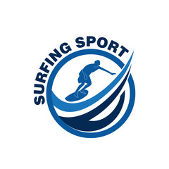 surfing sport logo