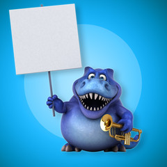 Fun Trex - 3D Illustration © Julien Tromeur