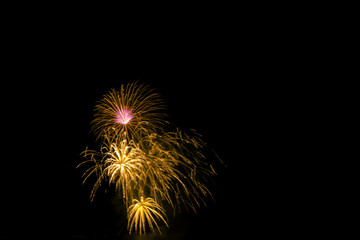 Fototapeta premium Fireworks night show in United Kingdom