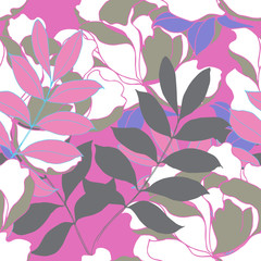 Abstract elegance pattern with floral background.