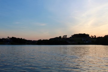 The beauty of the sunset at the lake in Tennessee.