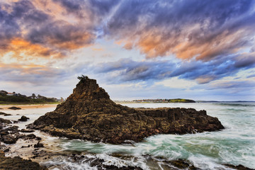 Sea Kiama Beach colour clouds