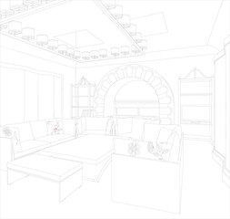 3D Graphical drawing interior