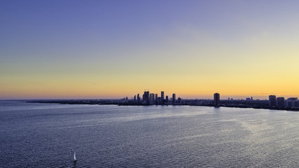 Obraz premium Aerial view of Toronto city from above, Toronto, Ontario, Canada
