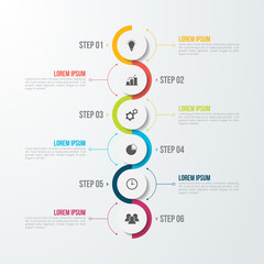 Infographic template for business, education, web design, banners, brochures, flyers, diagram, workflow, timeline. Vector illustration.