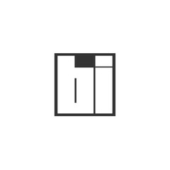 Initial Letter BI Logo Template Design