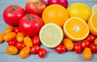 Healthy food - food products with a high content of vitamin c.