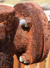Rohranschluss mit Rost