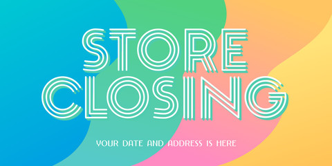 Vector illustration for store closing