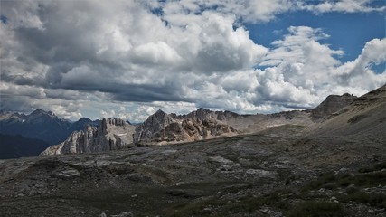 Laemar from above, dolomites, Italy