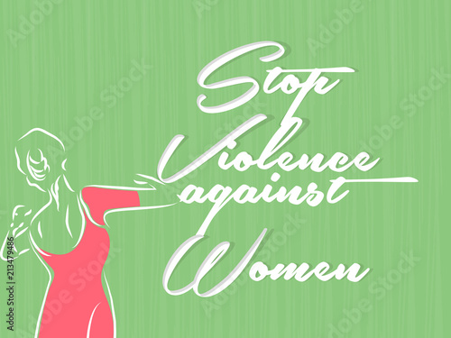 Nice And Creative Poster Or Banner For Violence Against Women With
