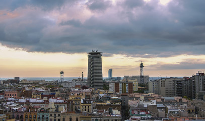 Barcelona skyline, Spain