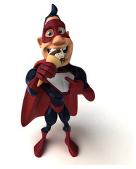 Fun superhero - 3D Illustration