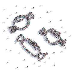 A lot of people form a candy, a holiday halloween