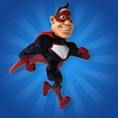 Fun superhero - 3D Illustration