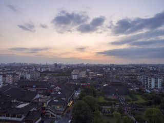 China Yangzhou, city skyline