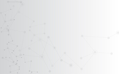 Abstract background connecting innovation dots and line communication concept